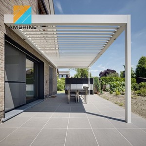 Paroi étanche monté <span class=keywords><strong>pergola</strong></span> <span class=keywords><strong>avec</strong></span> réglable lames - Product Image 2