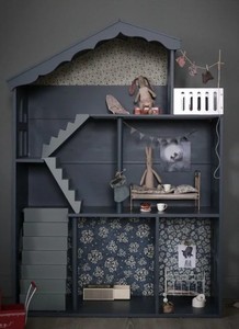Casa delle bambole all'ingrosso 112 mobili in legno in miniatura casa delle bambole libreria multiuso casa delle bambole in legno per bambini libreria