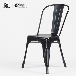 Mesa y silla de comedor de acero y hierro, moderna, barata, para comedor, comida rápida, restaurante, evento, cafetería - Product Image 5