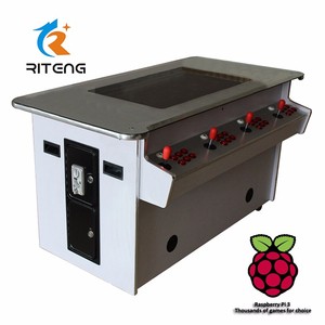 Arcade video game machine <span class=keywords><strong>4</strong></span> jugadores 1505 <span class=keywords><strong>en</strong></span> <span class=keywords><strong>1</strong></span> mesa de cóctel arcade juegos - Product Image 2