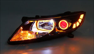 Guangzhou SANVI Bi Xenon Автомобильная фара в сборе для головного света 2010-2013, ксеноновые линзы проектора со светодиодными ангельскими глазами и drl - Product Image 5