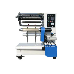 Factory Hot Sales Small Adhesive Tape Slitting Rewinding Machine Roll To Roll Slitting Rewinder Machine