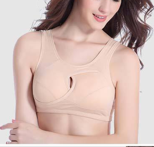 เสื้อชั้นในไร้รอยต่อผ้าฝ้ายระบายอากาศได้ดีหวานๆของสตรี,เสื้อชั้นในไร้ขอบแนวหวานๆใส่<span class=keywords><strong>นอน</strong></span>สบายมีสายรัดข้อเท้ากันกระแทก4039 - Product Image 6