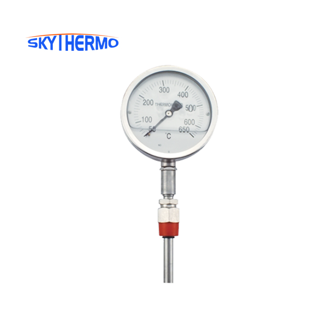 Stainless Steel Industrial Bimetallic Dial Bimetal Theory Instant Probe Thermometer
