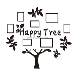 2020 Best-seller en gros miroir famille cadre photo <span class=keywords><strong>arbre</strong></span> décoration de la maison autocollants stickers muraux - Product Image 2