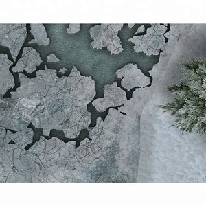 Tapis de jeu en caoutchouc antidérapant sur mesure pour jeux de guerre sur lac congelé, tapis de bataille pour miniatures, tapis de table en néoprène pour terrain de bataille - Product Image 3