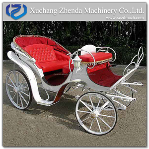 Boda blanco romántico caballos/alta calidad turismo caballo vagones para venta - Product Image 2