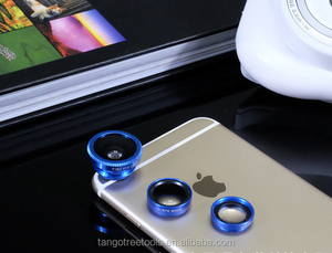 Clip accessoire pour appareil photo de téléphone objectif de téléphone portable 3 en 1 ensemble d'objectifs macro objectif grand Angle Fisheye pour Samsung <span class=keywords><strong>iphone</strong></span> - Product Image 4