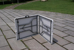 Juego de mesa de parque de plástico plegable de 1,8 m para acampada y jardín, sillas de <span class=keywords><strong>picnic</strong></span>, mesa plegable portátil blanca barata - Product Image 4
