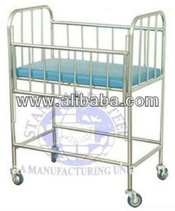 Cama de hospital de acero inoxidable duradera y muebles de hospital manuales de cuna de hierro con certificado ISO Garantía de 5 años - Product Image 2