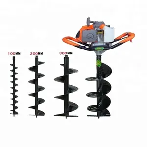 71cc earth auger with 300mm drill or earth drill or ground driller or hole digger in good selling