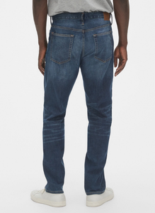 Moda autunno Casual Jeans larghi a gamba dritta ultimi Jeans da <span class=keywords><strong>uomo</strong></span> <span class=keywords><strong>pantaloni</strong></span> in Denim blu intenso <span class=keywords><strong>con</strong></span> cinque tasche - Product Image 2