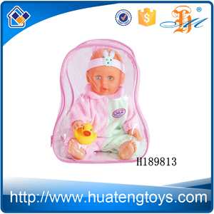 H189813 Hot vente enfants petit bébé jouet gonflable 14 polegada pas cher poupées <span class=keywords><strong>en</strong></span> plastique dans un sac - Product Image 1