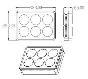 Distribuidores canadenses queriam alta lumen apollo 6 led luzes crescerem a partir de sehon - Product Image 2