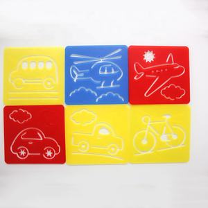 Nouveau style <span class=keywords><strong>peinture</strong></span> alphabet géométrique ensemble de <span class=keywords><strong>pochoir</strong></span> de dessin - Product Image 2