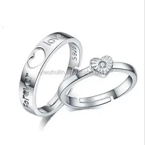 YFY1158 Yiwu Huilin ювелирные изделия, милая любовь, серебряные бесконечные обручальные кольца с сердцем