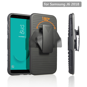 2017 caliente duro resistente Combo cinturón Clip híbrido armadura teléfono caso para <span class=keywords><strong>Samsung</strong></span> J6/<span class=keywords><strong>J8</strong></span> 2018 - Product Image 3