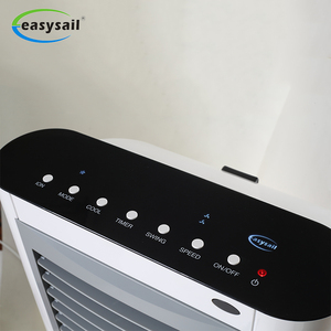 <span class=keywords><strong>Purificateur</strong></span> d'air ionique portable électrique à 3 vitesses, humidificateur évaporatif, <span class=keywords><strong>ventilateur</strong></span> refroidisseur d'air, 4 roues pivotantes, minuterie de 7,5 heures - Product Image 3