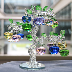 Arbre de Noël en cristal de haute qualité, style 2023, avec des pommes colorées pour la décoration de Noël - Product Image 5
