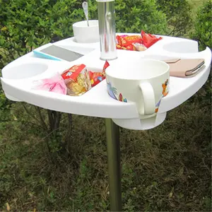 With special plastic part advertising beach umbrella tables