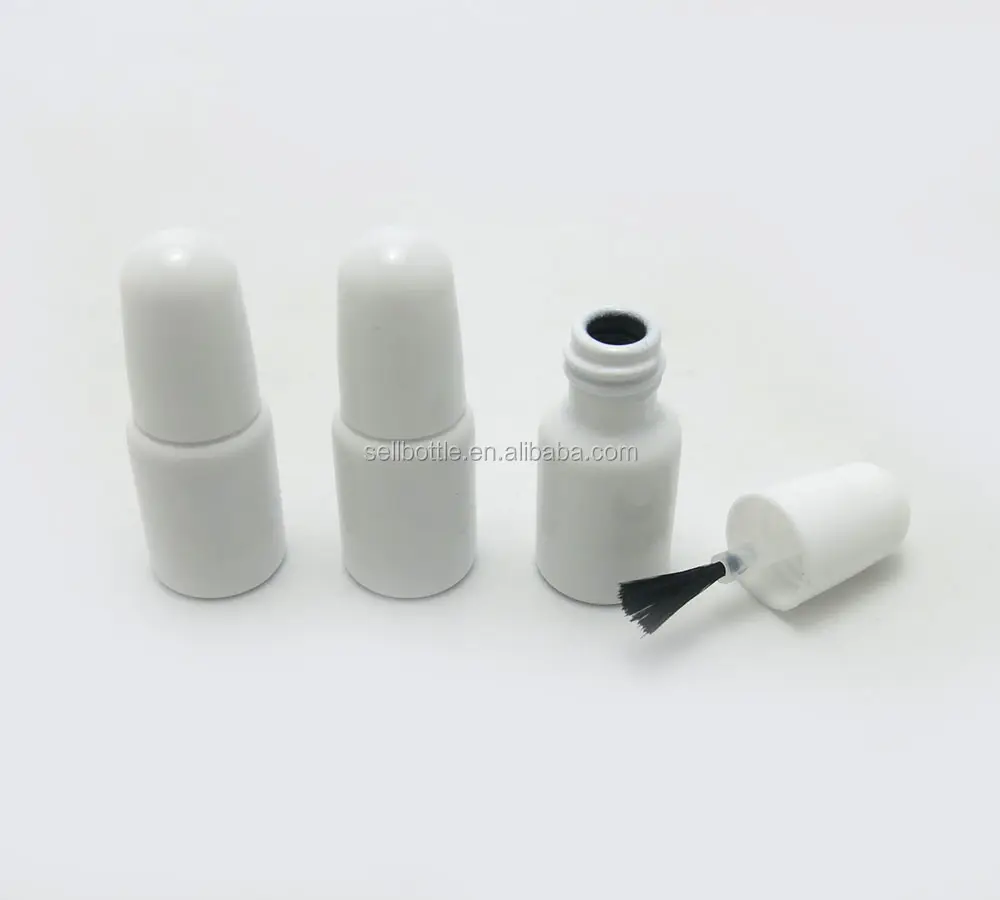 3mlホワイトエンプティリキッドマニキュア包装ガラス瓶