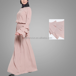 Vêtements islamiques modeste pour femmes, mode élégante, unie, manches spéciales, dubaï <span class=keywords><strong>Abaya</strong></span>, Sexy, filles musulmanes, <span class=keywords><strong>Photos</strong></span> - Product Image 2