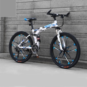 Bicicleta de Montaña Plegable de Venta Directa de Fábrica, 26 Pulgadas, 21 Velocidades, Freno de Disco, Bicicleta para Estudiantes, Rueda con Doble Amortiguación - Product Image 3
