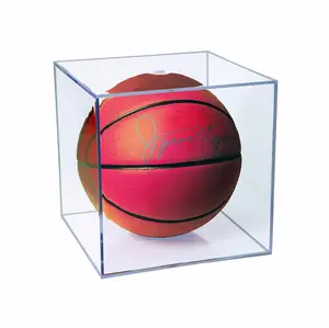 Vetrina per pallacanestro in acrilico trasparente con custodia per giocattoli con protezione UV