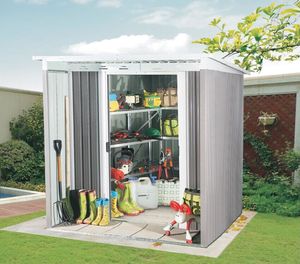 <span class=keywords><strong>Abri</strong></span> <span class=keywords><strong>de</strong></span> <span class=keywords><strong>Jardin</strong></span> Métal Adossable 6x5 2.84m² + Kit D'<span class=keywords><strong>ancrage</strong></span> - Product Image 1