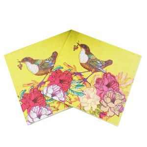 Giấy Ăn Bird Sự Kiện & Đảng Pink Turquoise Tissue Napkin Cung Cấp Giấy Trang Trí 33Cm * 33Cm Hoặc Khăn Ăn Tùy Chỉnh