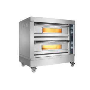 2 layer 4 trays electric Two Deck steel pizza oven