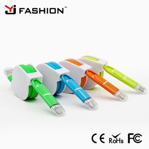 Rétractable USB Data Sync <span class=keywords><strong>Chargeur</strong></span> Câble <span class=keywords><strong>Cordon</strong></span> Fil avec LED lumière Pour Samsung, HTC, Android, <span class=keywords><strong>iPhone</strong></span> 6 Plus 5S 5 iPad - Product Image 6