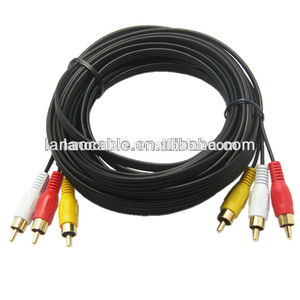 venta al por mayor de sexo chino de vídeo de color rojo la codicia 3 av rca de salida de tv por cable de audio - Product Image 1