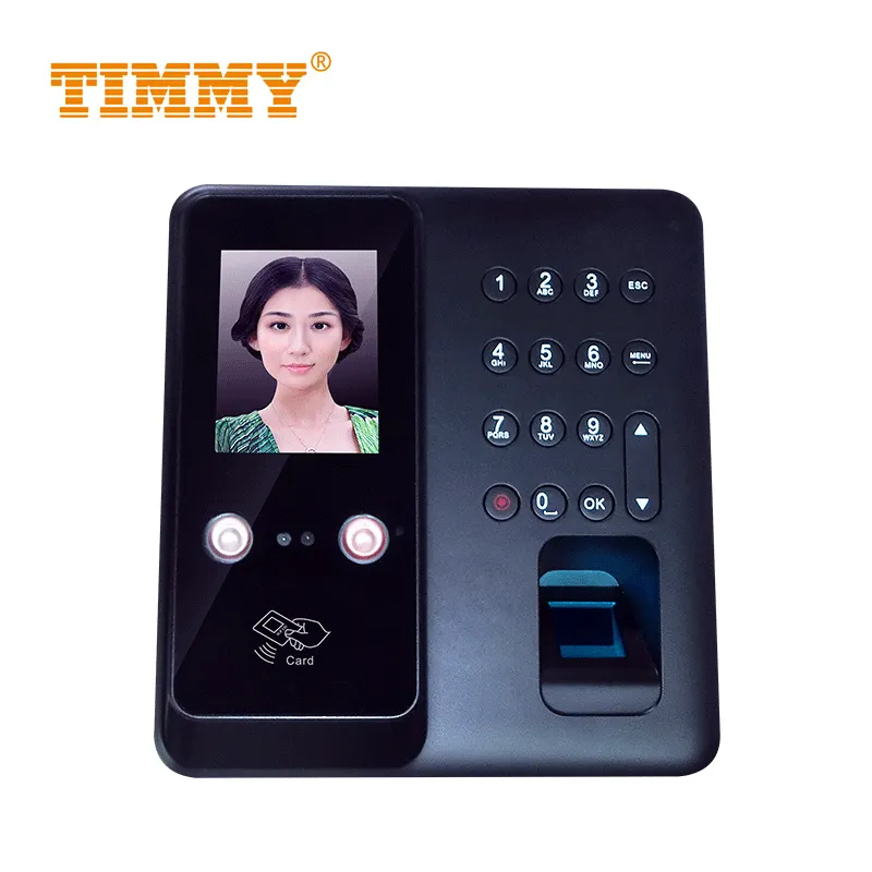 Staff Wifi Face and Fingerprint Recognition Attendance System RFID Facial Detection Attendance Machine with Backup Battery