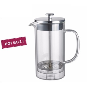 Pyrex francés prensa cafetera <span class=keywords><strong>con</strong></span> doble resistente al choque térmico <span class=keywords><strong>jarra</strong></span> de vidrio 12 oz/20 oz - Product Image 1