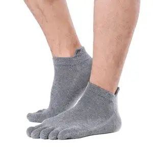 BONYPONY – chaussettes de Sport en coton peigné pour hommes, Meias à cinq doigts, calcetines hombre, couleur unie, chaussettes pour hommes