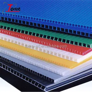 White Color PP Corrugated Plastic Sheet/White Correx/Coroplast with white corona finish 4mm