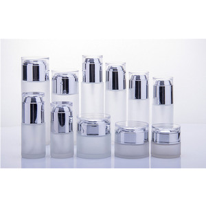 Glass <strong>Bottle</strong> GOLD Lid Frosted Matte Perfume 30ml Amber Glass Dropper Airless Lotion Serum <strong>Pump</strong> <strong>Bottle</strong> 50ml 120ml Silver - Product Image 5
