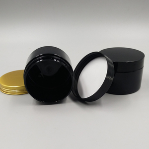 กระปุกครีมเครื่องสำอางขนาด 4 ออนซ์ 8 ออนซ์ สีดำ  กระปุกพลาสติก PET สำหรับ<span class=keywords><strong>แชมพู</strong></span>/กระปุก PET สีดำ ฝาสีทอง - Product Image 4