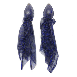 Bohemian dantel şal İmitasyon İnci uzun küpe kristal boncuklu bildirimi küpe düğün takısı tılsım küpe büyük toptan - Product Image 2