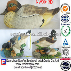 de resina de colores pato salvaje de la escultura para la decoración del jardín - Product Image 1