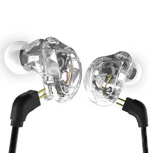 QKZ VK1 4DD דינמי HIFI DJ צג ריצה ספורט אוזניות Earbud באוזן אוזניות