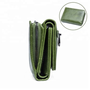 <span class=keywords><strong>Portafoglio</strong></span> <span class=keywords><strong>donna</strong></span> Design corto in pelle <span class=keywords><strong>verde</strong></span> con portamonete Lady <span class=keywords><strong>portafoglio</strong></span> a tre ante per ragazza - Product Image 4