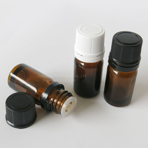 Chai Nhỏ Giọt Thủy Tinh Màu Hổ Phách Cỡ Nhỏ 5Ml Với Nắp Đậy Rõ Ràng - Product Image 4