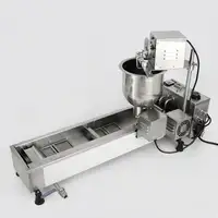 Коммерческая автоматическая мини-машина для Жарки пончиков/машина для изготовления пончиков/пончиков с 3 комплектами бесплатной формы
