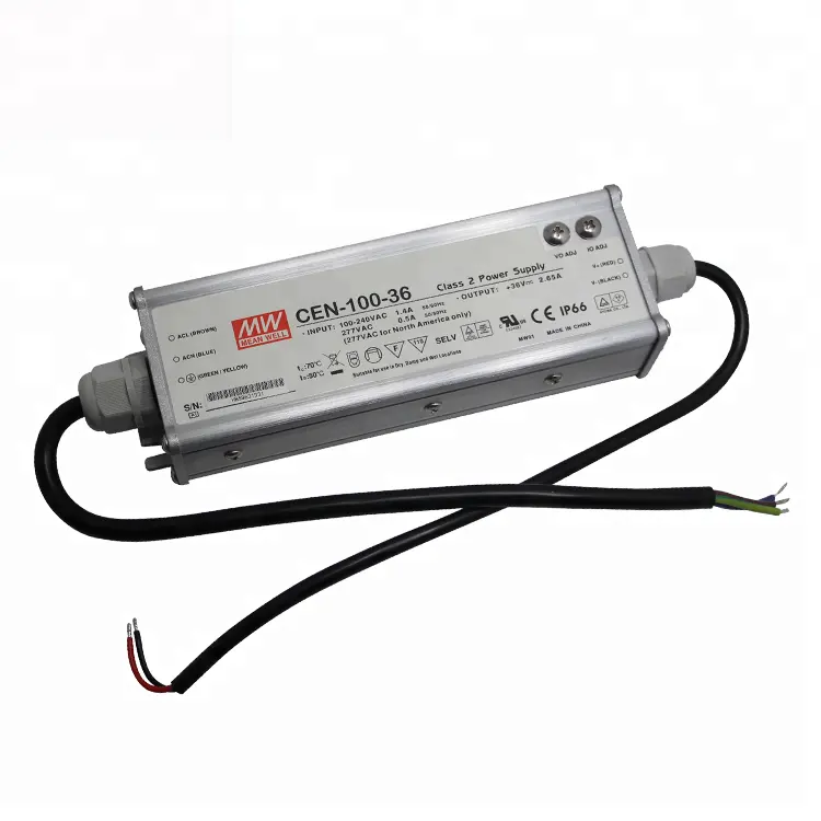 Mean Well 100W 54V 1.77A AC DC Đầu Ra Duy Nhất LED Cung Cấp Điện Với Chức Năng PFC 3 Năm Bảo Hành CEN-100-54