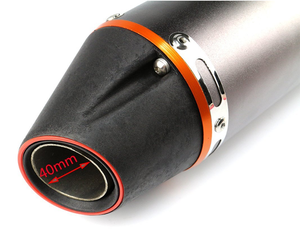 Motosiklet susturucu egzoz borusu susturucu 38mm kir bisiklet CRF230 CRF300 motosiklet egzoz sistemi için