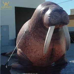 Morus imprimé gonflable vif de sortie d'usine, joint d'éléphant gonflable pour la publicité d'aquarium