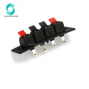 WP4-1 old type 4 Pole Outside Connection Socket Wire Clip Audio Socket Spring Terminal Switch