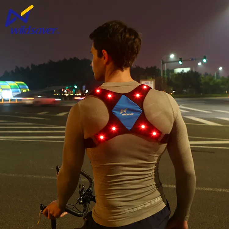 New Design High Visibility Led Usb Rechargeable Reflective Safety Sport Vest For Running Cycling Hiking At Night